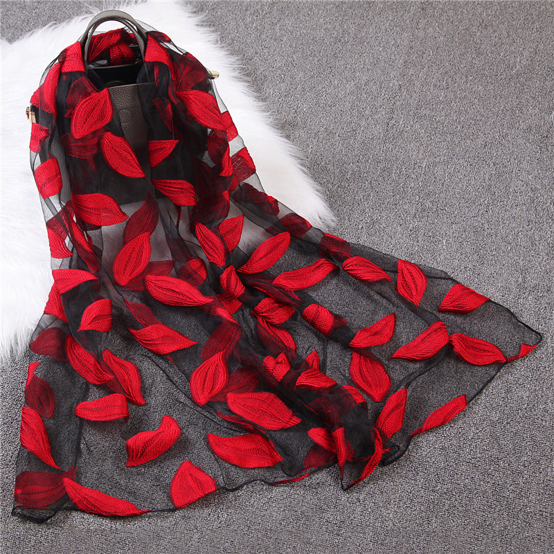 Organza cut scarf