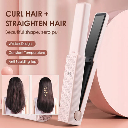 Cordless USB Hair Straightener and Curler