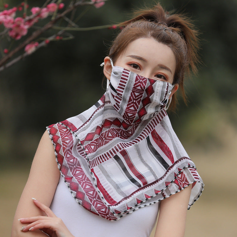 Sunscreen mask scarves