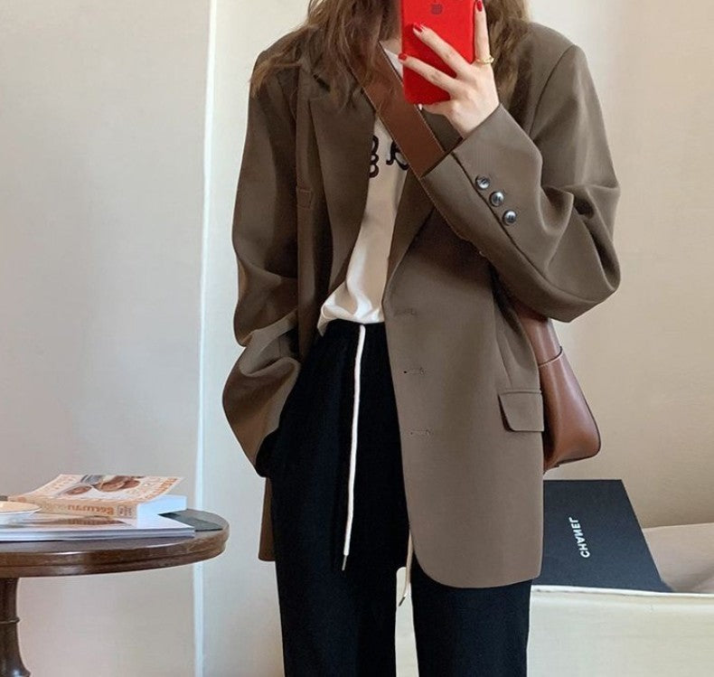 Women Suit Blazer Korean Style Jacket