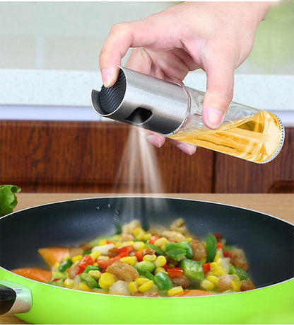 BBQ Healthy Kitchen Oil Vinegar Spray Bottle