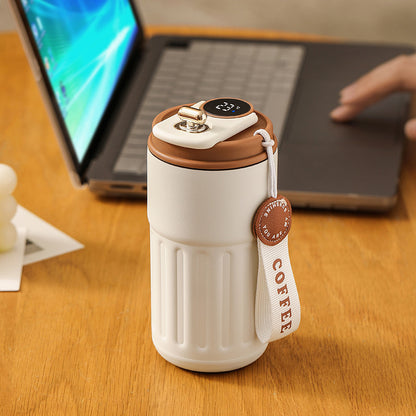 Smart Digital Thermal Bottle - 450ml Insulated Coffee Mug