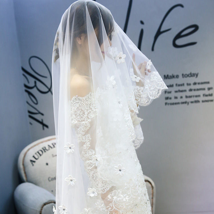 New Style Veil Korean Lace Petal Veil