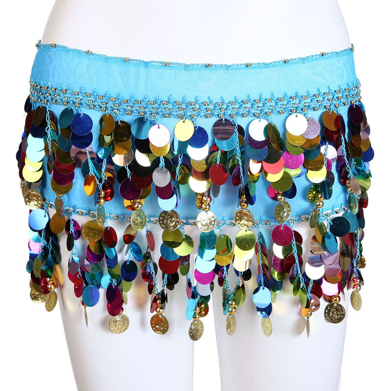 Belly Dancer Sequined Coin Belt