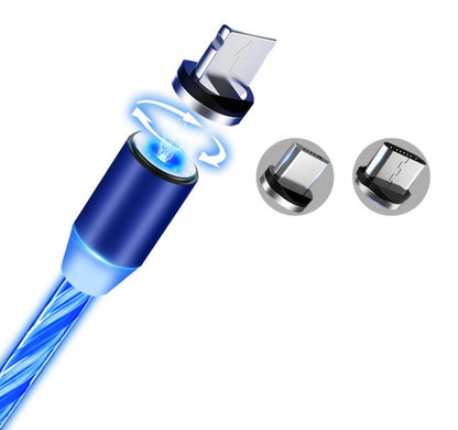 Flowing Light Magnetic Data Line Cable for Effortless Charging