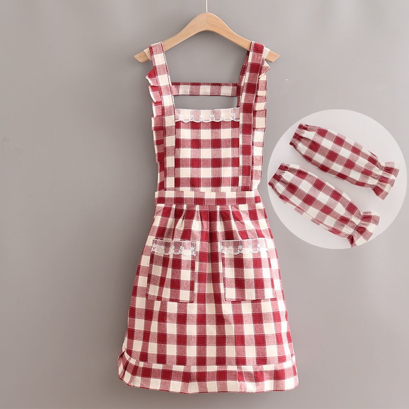 Adults Korean Version Of The Cute Rustic Temperament Breathable Canvas Apron