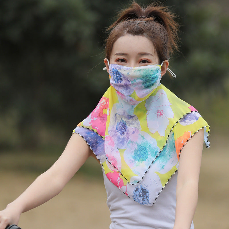 Sunscreen mask scarves