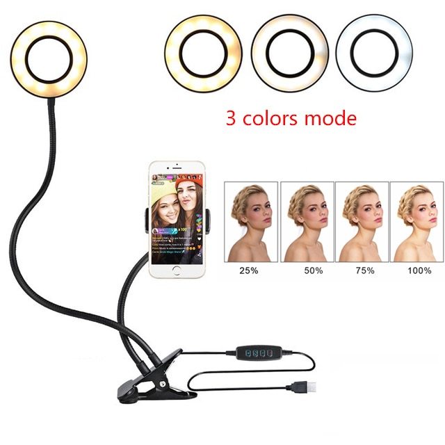 LED Selfie Ring Light for Perfect Makeup Videos and Live Streaming