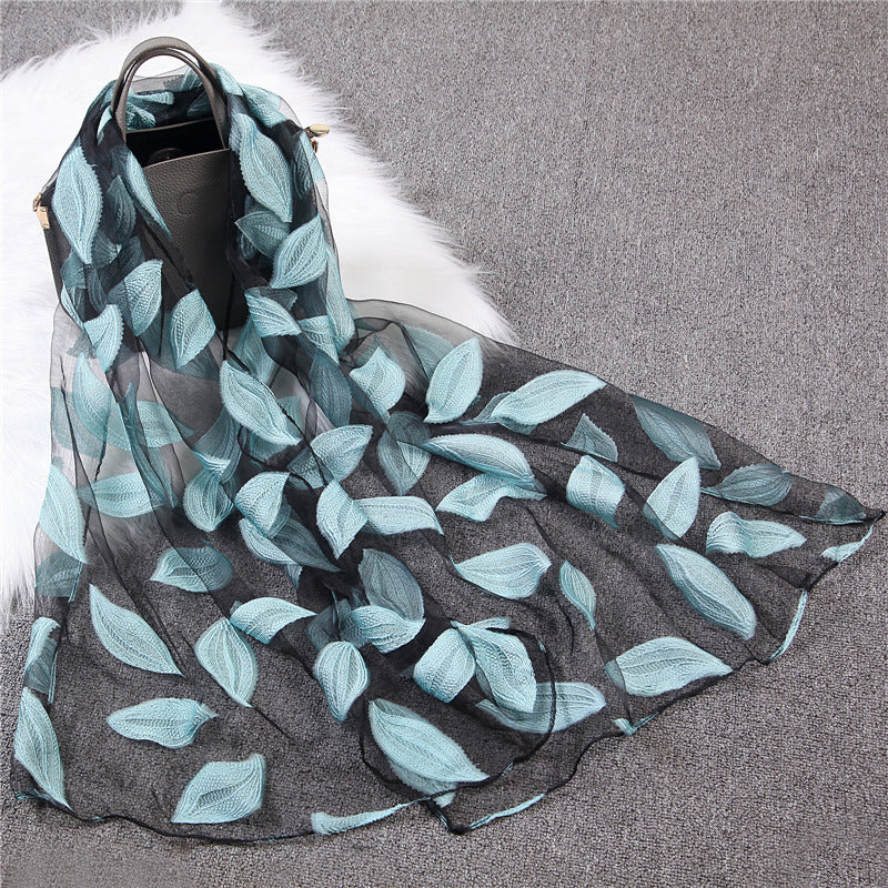 Organza cut scarf