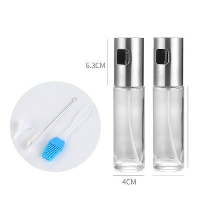Stainless Steel Grill Kitchen Cooking Oil Spray Bottle