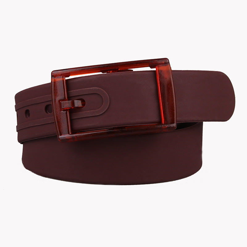 Unisex belt plastic buckle belt