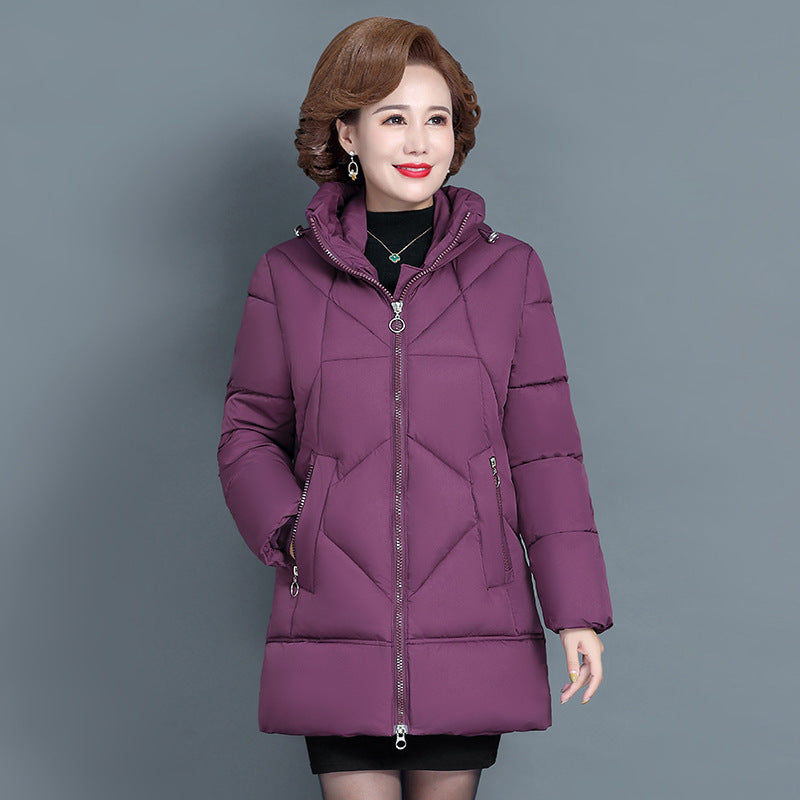 Middle-aged And Elderly Women's Cotton-padded Coat