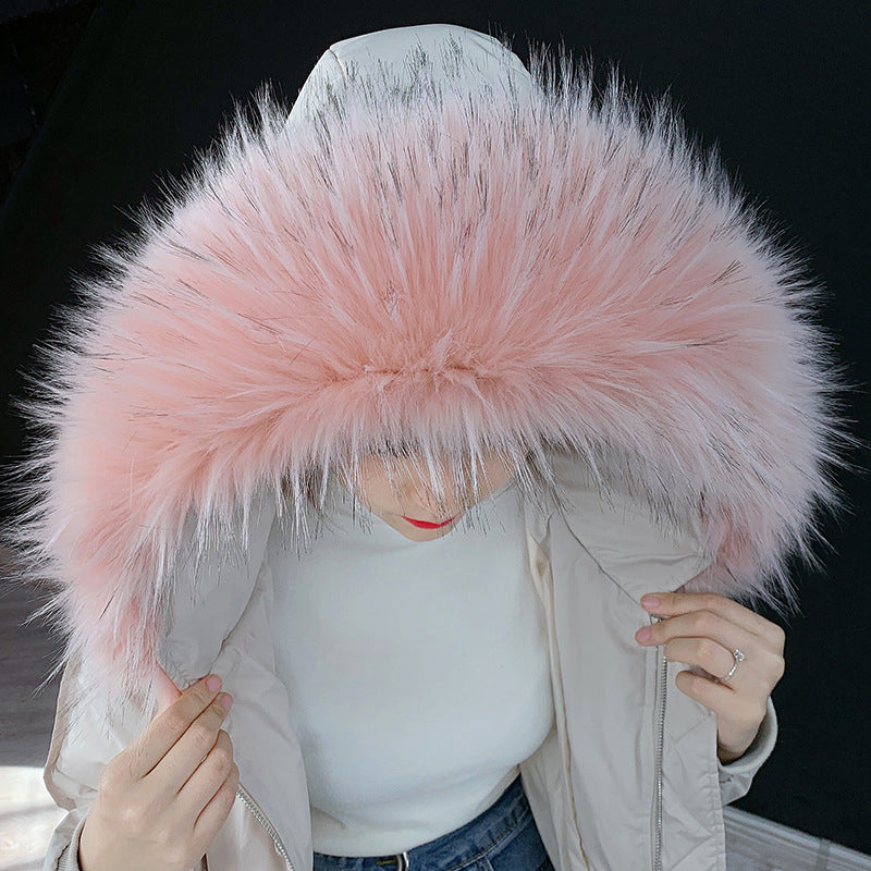 Faux fur fur collar