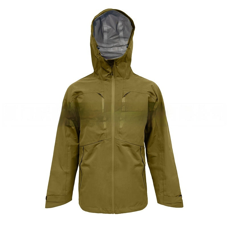 Waterproof Three-layer Adhesive Single Layer Shell Jacket