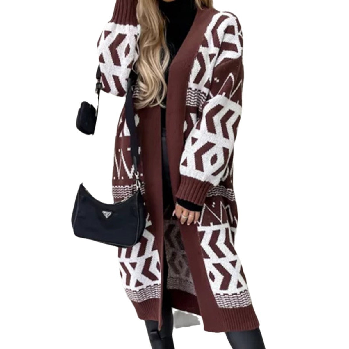 Long Sleeve Button Knitted Sweater Coat Cardigan