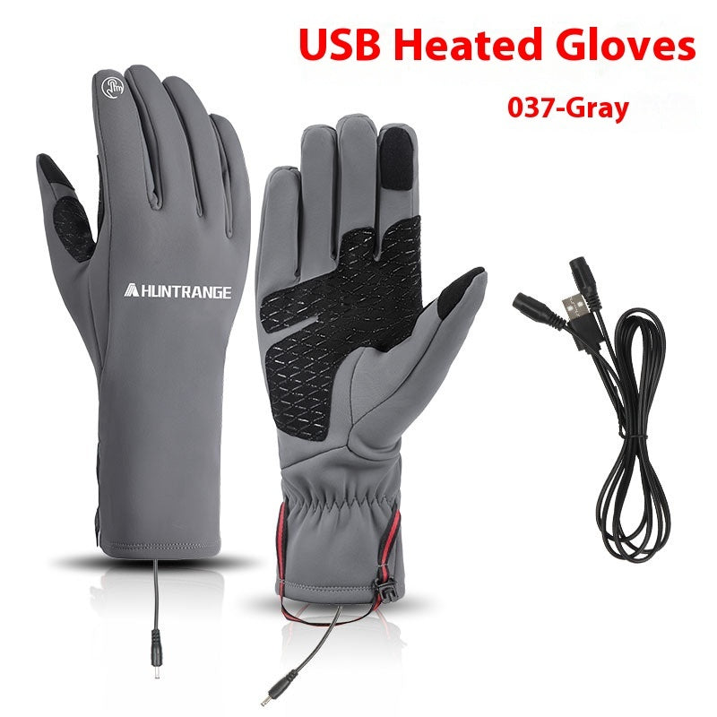 USB Electric Heating Heating Gloves Winter Outdoors Sports Skiing Warm Waterproof Non-slip