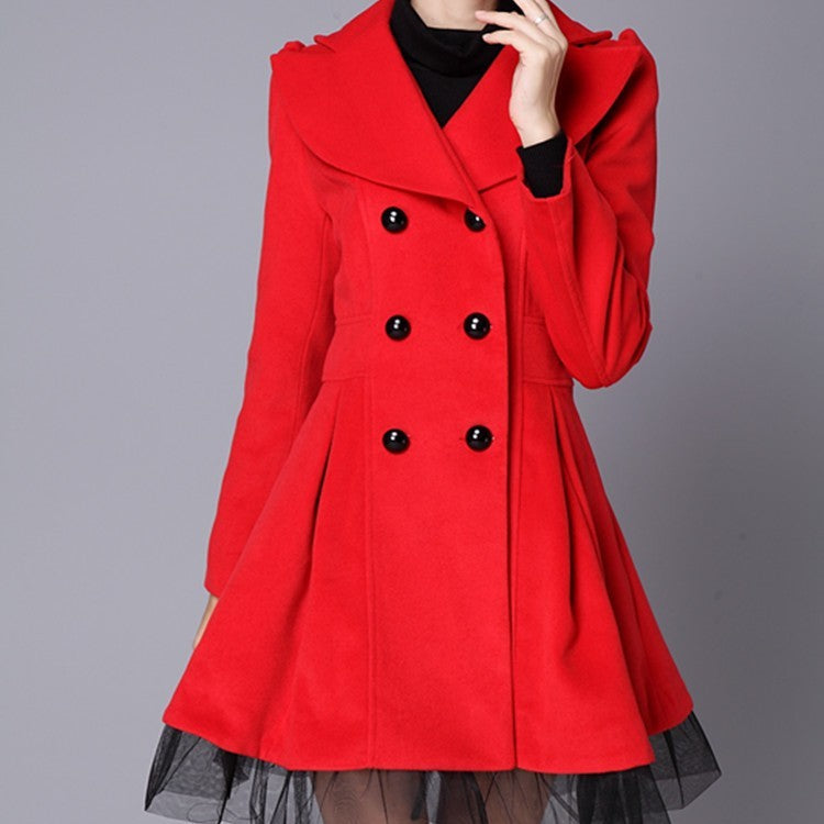 Women Mid-length Elegant Japanese Style Coat