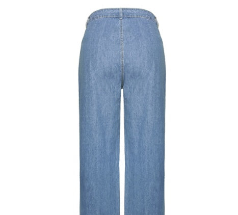 Nostalgische Jeans für Damen mit hoher Taille und schlank machender Optik