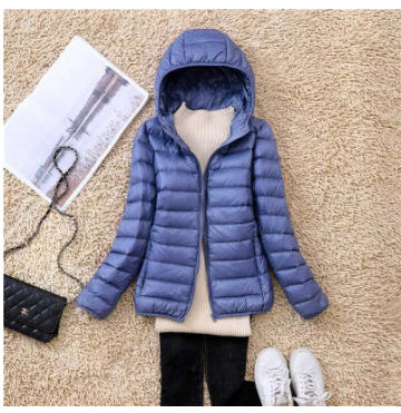 Loose Jacket Plus Fat Plus Size Light And Thin Down Jacket Women Short Short Fat Sister Catty Fat Mm Special Mother Thin