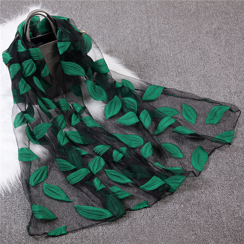 Organza cut scarf