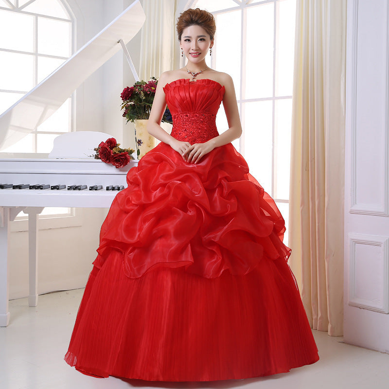 Bustier Korean Princess Style Wedding Dress