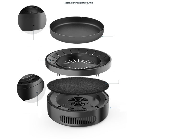 Creative electronic ashtray purifier