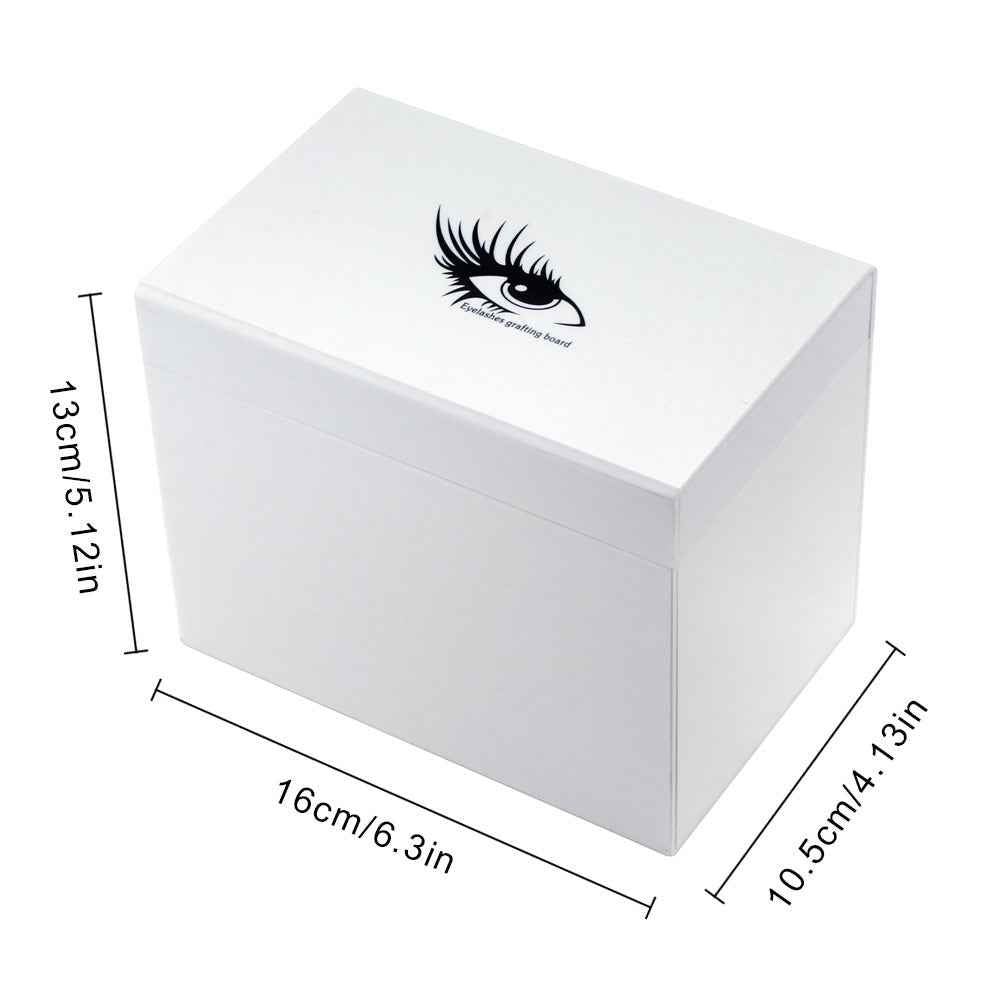 White Acrylic Eyelash Storage Box