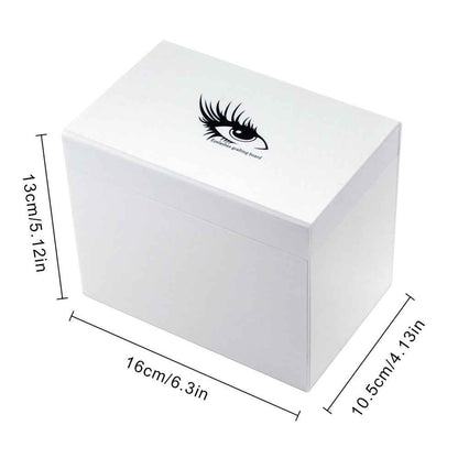 White Acrylic Eyelash Storage Box