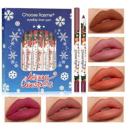 Christmas 12 Colors Mixed Lip Liner Set