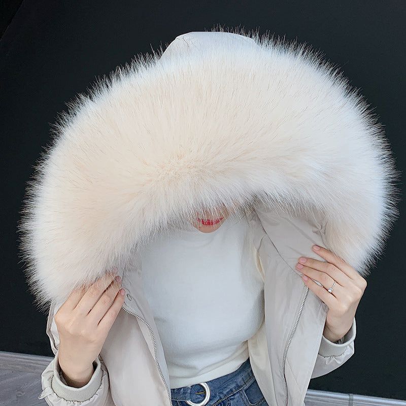 Faux fur fur collar