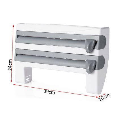 4-in-1 Kitchen Roll Holder Dispenser for Convenient and Organized Cooking - Mallora Shop