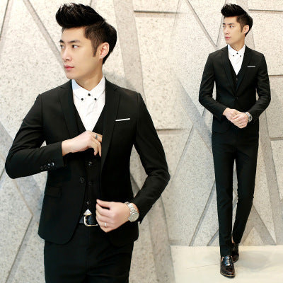 Men's suit three-piece suit