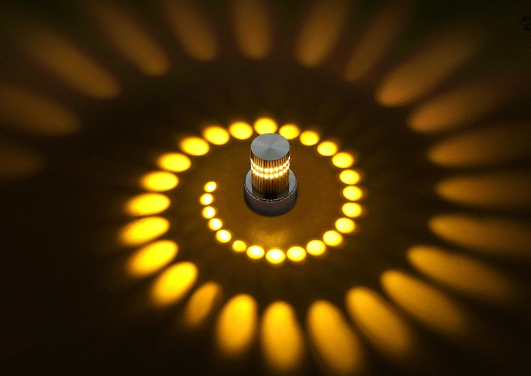 Modern LED Spiral Wall Lamp for Contemporary Spaces