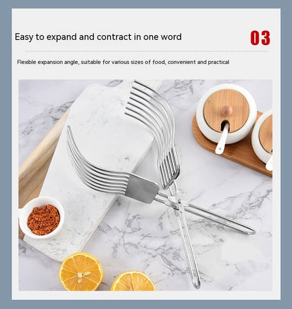 Stainless Steel Slicer Ham Bread Barbecue Cutter