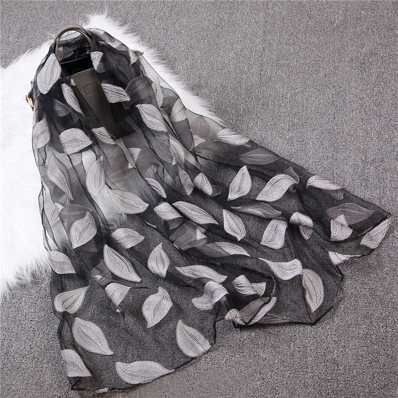 Organza cut scarf