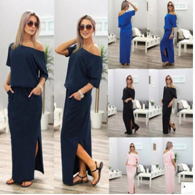 dress new summer dress for the summer women's European and American women's evening dress long skirt burst money wholesale