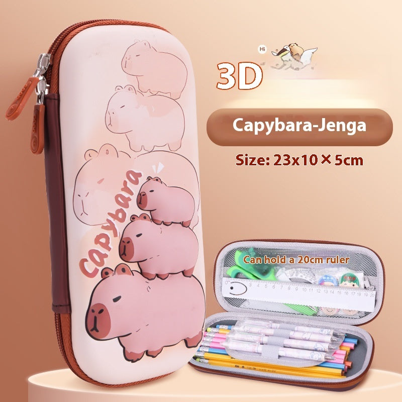 Cartoon 3D Three-dimensional Capabala Children's Stationery Box