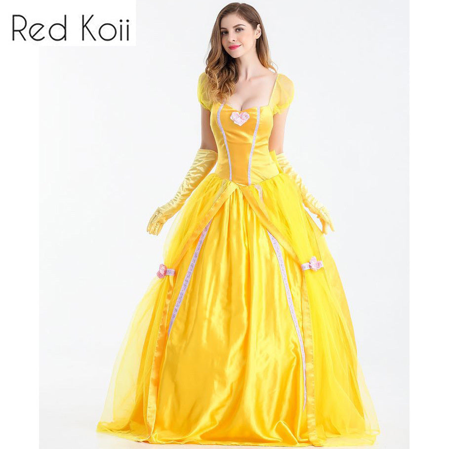 Masquerade Beauty and the Beast Bell Cosplay Evening Dress