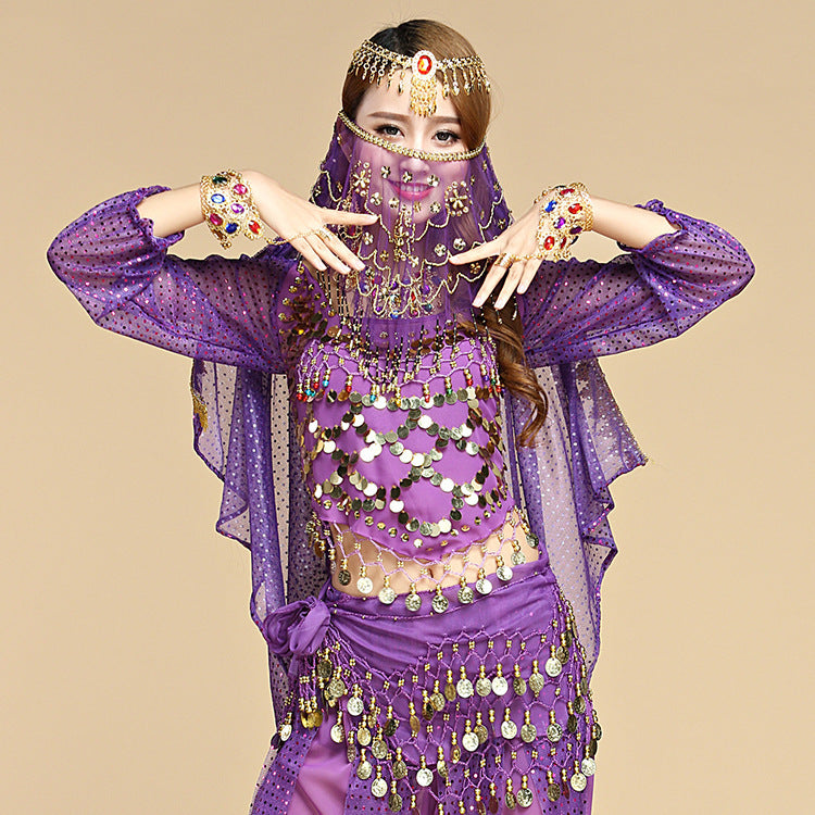 Belly dance plum blossom veil