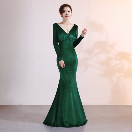 Velvet Evening Dress Mermaid Dress