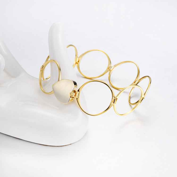 Love Bracelet-shaped Folding Gold Lord Ring