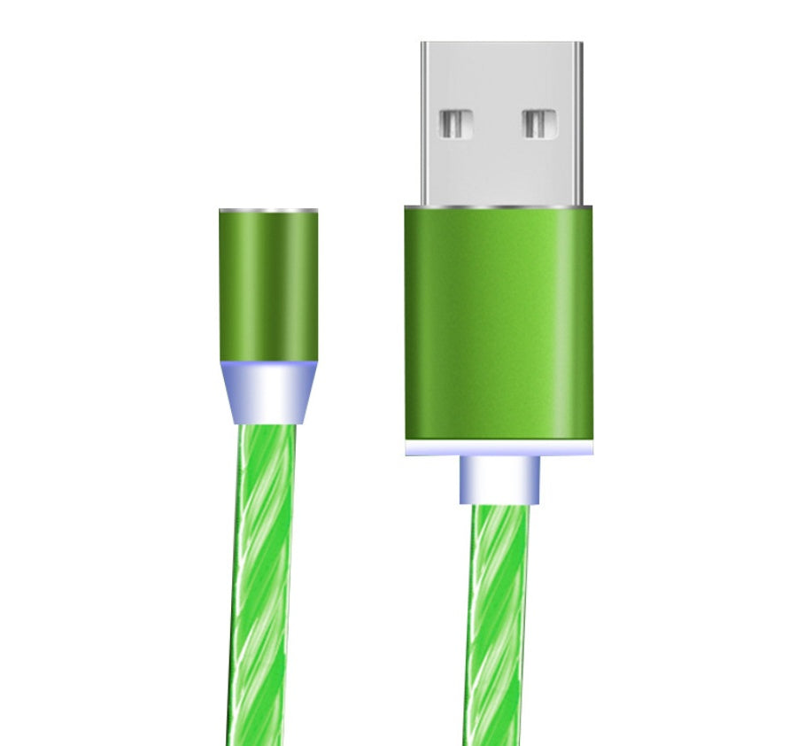 Flowing Light Magnetic Data Line Cable for Effortless Charging