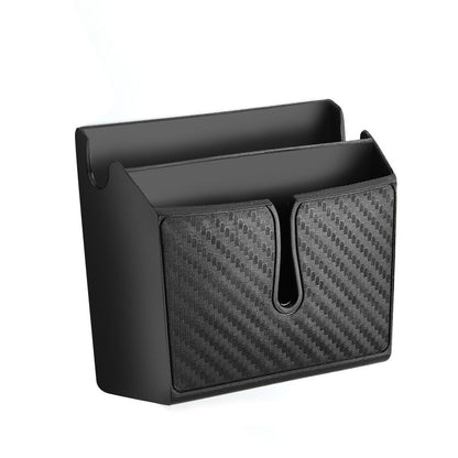 Removable Sticky Imitation Carbon Fiber Mobile Phone Storage Box