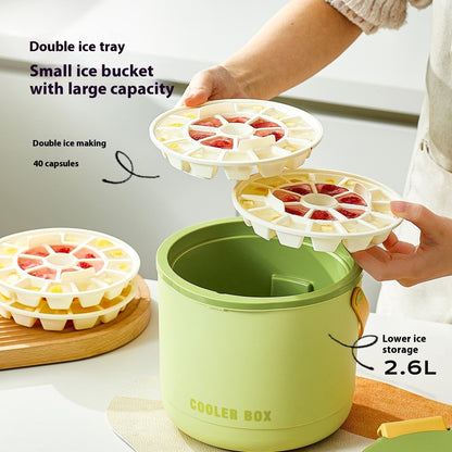 Camping Outdoor Press Ice Cube Insulation Barrel