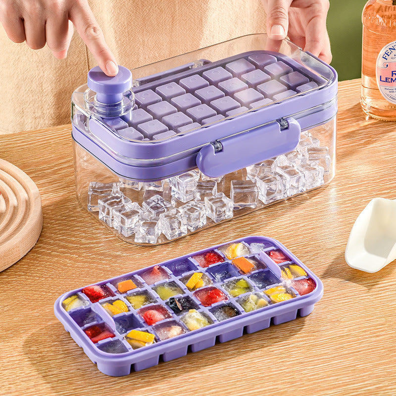 New Silicone Press Ice Maker Mold