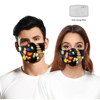 Christmas Light Shadow Digital Printing Mask