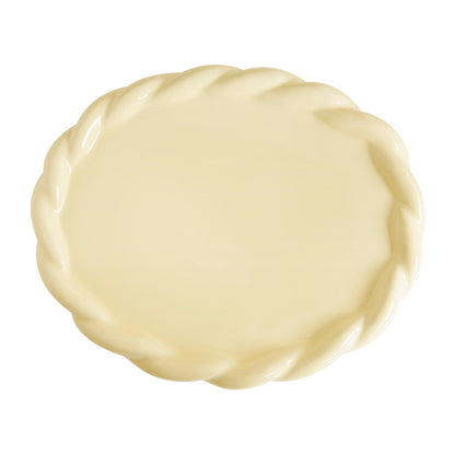 Original Design Simple Solid Color Household Ceramic Western Dinner Plate