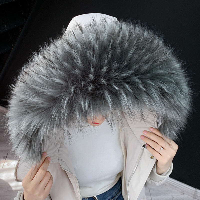 Faux fur fur collar