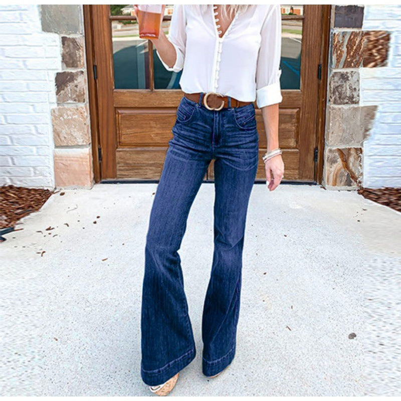 Women's jeans slim slimming wide-leg pants trousers