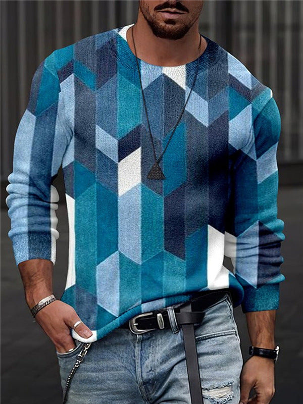 Fashion Personalized Printed Men's Spring Undershirt